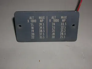 Cirrus grimes    ALT (Constant speed prop) MP panel light